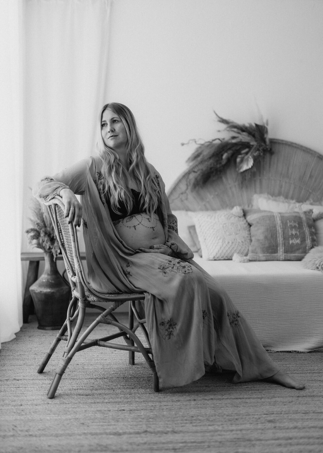 Fotoshooting Schwangerschaft im Boho Stil – Fotograf in Leipzig, Delitzsch, Wurzen und Eilenburg